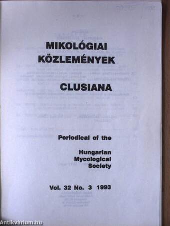 Mikológiai Közlemények 1993/3.