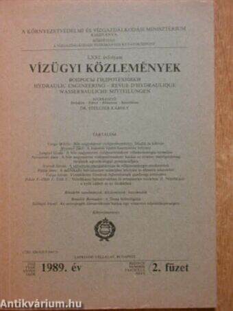 Vízügyi Közlemények 1989/2.
