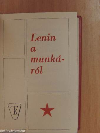 Lenin a munkáról (minikönyv)