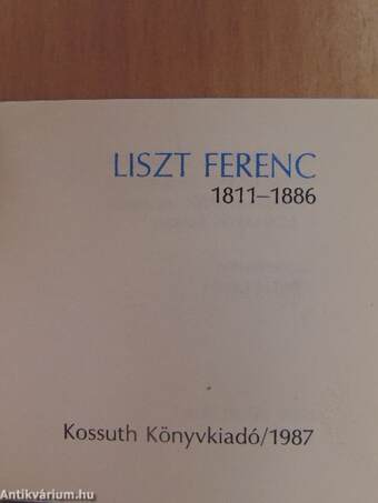 Liszt Ferenc (minikönyv) (számozott) - Plakettel