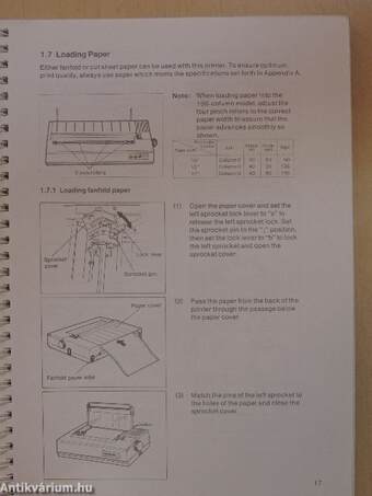 Impact Matrix Printer Operation Manual HDP-910/920