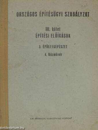 Országos Építésügyi Szabályzat III/3-4.