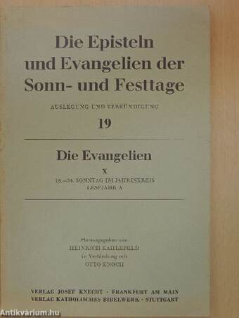 Die Evangelien X. (töredék)