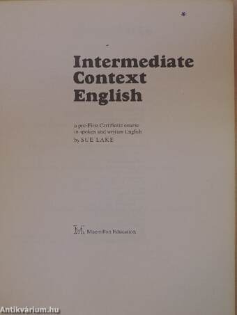 Intermediate Context English