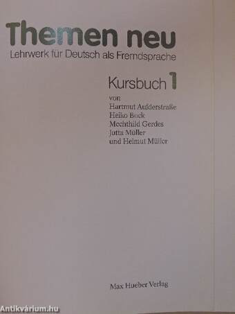 Themen neu 1 - Kursbuch/Arbeitsbuch/Gossar Deutsch-Ungarisch