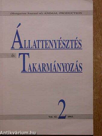 Állattenyésztés és Takarmányozás 1993/2.