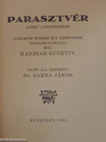 Parasztvér