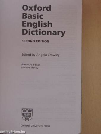 Oxford Basic English Dictionary