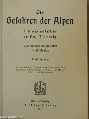 Die Gefahren der Alpen (gótbetűs)