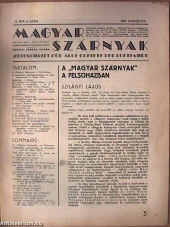 Magyar Szárnyak 1939. augusztus