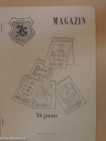 József Attila Gimnázium Magazin 1986. január