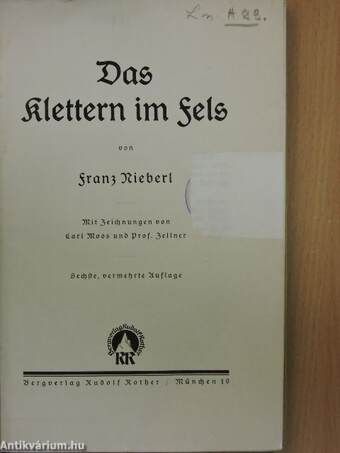 Das Klettern im Fels (gótbetűs)