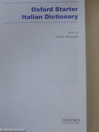 Oxford Starter Italian Dictionary