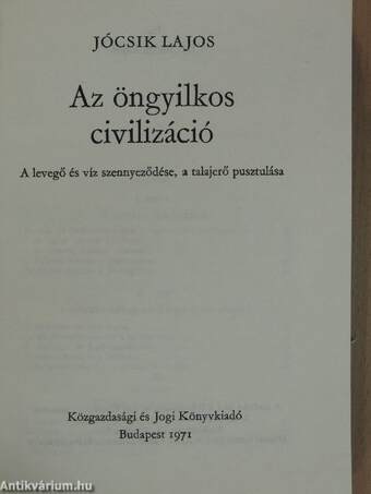 Az öngyilkos civilizáció