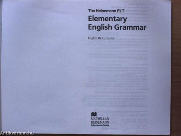 The Heinemann ELT Elementary English Grammar