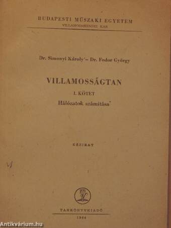 Villamosságtan I.