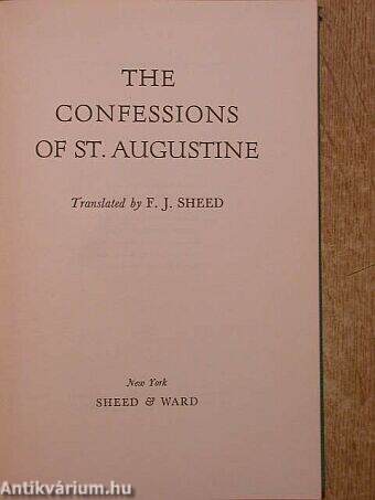 The Confessions of St. Augustine