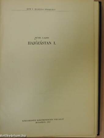 Hajózástan I-III.