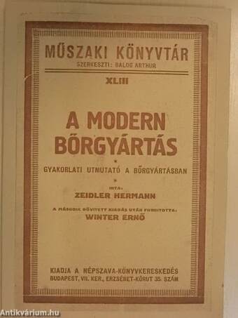 A modern bőrgyártás