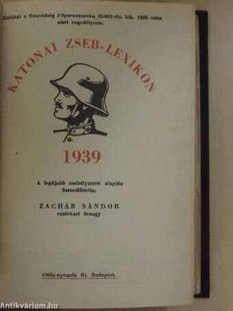 Katonai zseb-lexikon 1939.