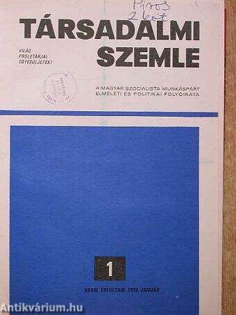 Társadalmi Szemle 1978. január-december I-II.