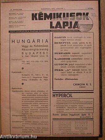 Kémikusok Lapja 1943. január-december