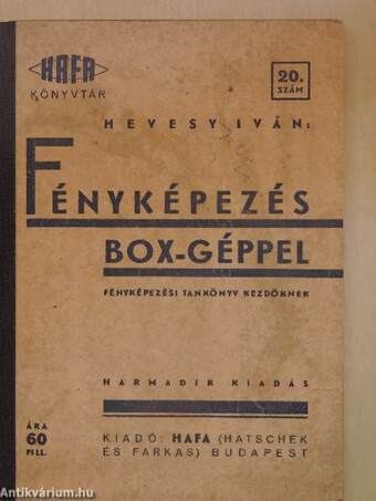 Fényképezés Box-géppel