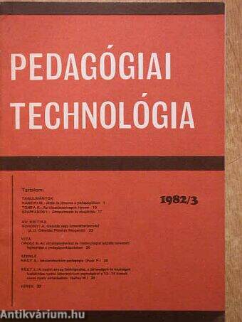 Pedagógiai Technológia 1982/3.