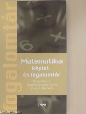 Matematikai képlet- és fogalomtár