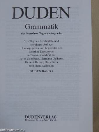 Duden 4 - Die Grammatik