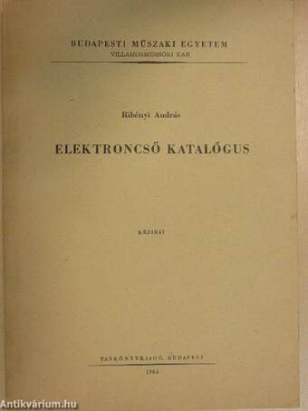 Elektroncső katalógus