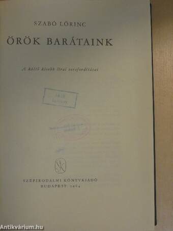 Örök barátaink I-II.