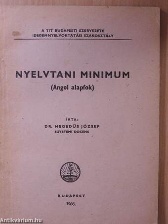 Nyelvtani minimum