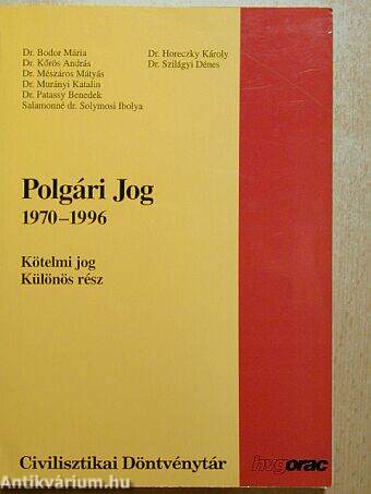 Polgári jog 1970-1996.