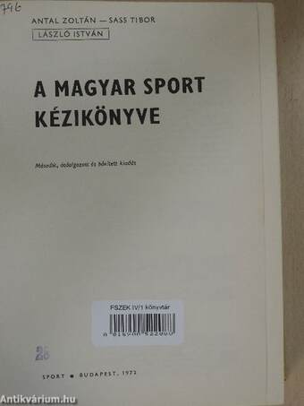 A magyar sport kézikönyve