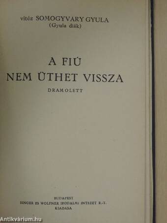 Virrasztó a ködben/Utolsó szárnycsapás/A virágember/A fiú nem üthet vissza