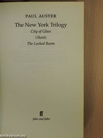 The New York Trilogy