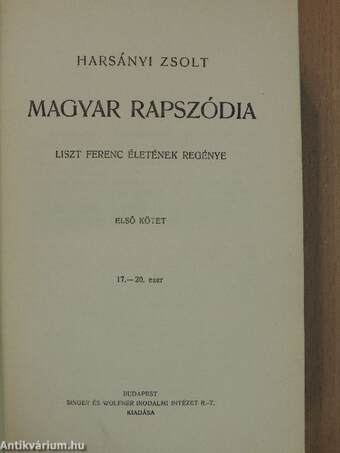 Magyar rapszódia I-IV.