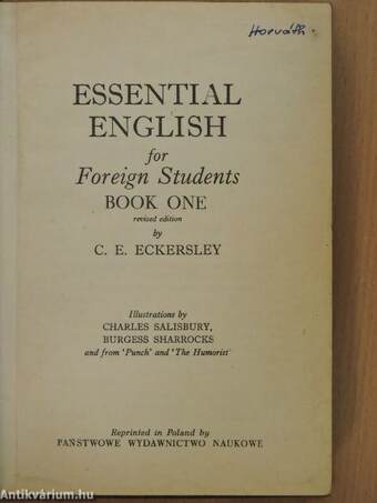 Essential English for Foreign Students Book 1.