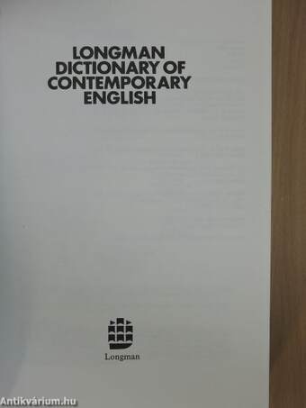 Longman Dictionary of Contemporary English