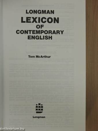 Longman Lexicon of Contemporary English