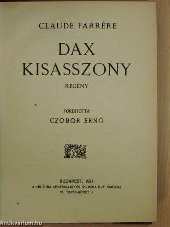 Dax kisasszony