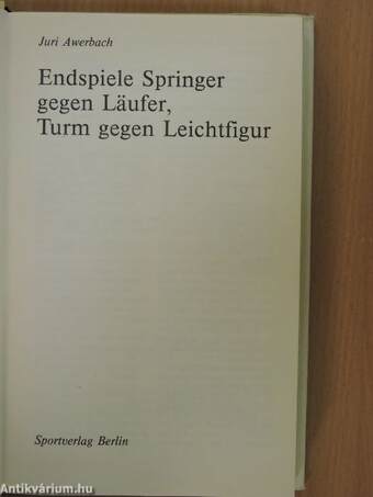 Endspiele Springer gegen Läufer, Turm gegen Leichtfigur