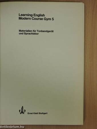 Learning English Modern Course Gym 5