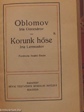 Oblomov I-II./Korunk hőse