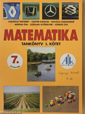 Matematika tankönyv 7/I.