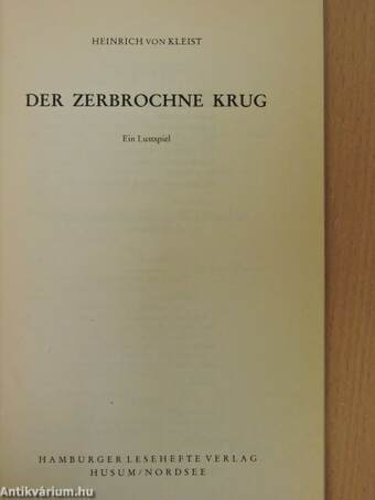 Der zerbrochne Krug