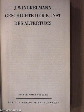 Geschichte der Kunst des Altertums