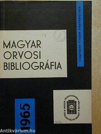 Magyar Orvosi Bibliográfia 1965.