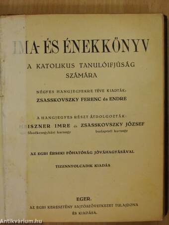 Ima- és énekkönyv